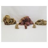 Asian Figures Up to 3 & 1/2" High