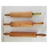Vintage Wooden Rolling Pins 1 Lot