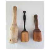 Wooden Pestles Up to 12"