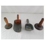 Hog Scrapers, Scoop & Ice Scraper 1 Lot