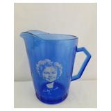 Cobalt Blue Shirley Temple Pitcher