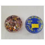Vintage Glass Paper Weights