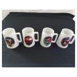 Coke Christmas Mugs 4 & 1/2"