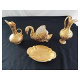 Vintage Hand Decorated 22K Gold China 1 Lot