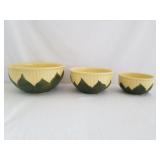 Vintage Shawnee Pottery King Corn Mixing Bowls