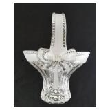 Evita Crystal Glass Basket 8 & 1/2"