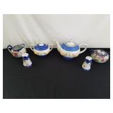 Tea Pot and Assorted China 1 Lot