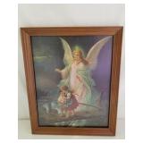 Vintage Framed Angel Picture