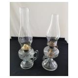 2- Vintage Oil Lamps