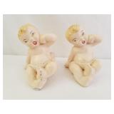 Chalk Ware Babies 3" High