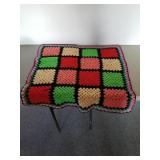 Vintage Afghan 36 x 36"