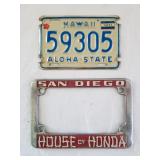 1978 Hawaii Motorcycle License Plate
