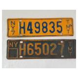 2 - NY City TMT License Plates