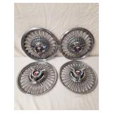 1963-64 Ford Galaxie 500 Spinner Hub Caps Set of 4