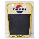 Pepsi Metal Menu Board 19 & 1/2 x 30"