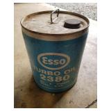 Esso Turbo Oil 5 Gallon Can