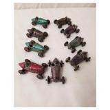Vintage Metal Race Cars 2" Long