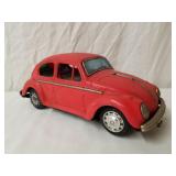 Vintage VW Metal Battery Operated Car 10" Long