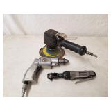 Air Sander, Drill & 1/4" Ratchet 1 Lot