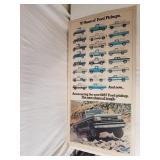 70 Yrs of Ford Trucks Poster 1987 24 x 47 & 1/2"