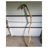 Carved Fish Wooden Cane 56"