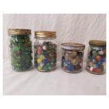 Jars of Marbles 1 Lot