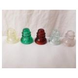 Salesman Sample Glass Insulators 1" High