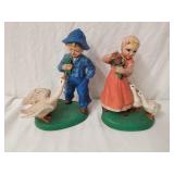 Ceramic Figurines 9" High