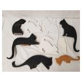 Wooden Cats 1 Lot