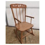 Childs Wooden Rocker 26" High