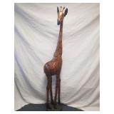 Wooden Giraffe 68" H