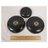 Vintage Wheellock Cast Iron Schoolhouse Bells