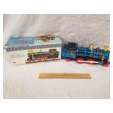 Vintage Continental Blue Tin Battery Op.Engine