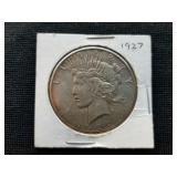 1927 Peace Silver Dollar