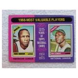 1975 Topps Roberto Clemente & F. Robinson Card