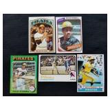 5 Willie Stargell Baseball Cards 1970