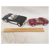 2 Diecast Corvette Cars 1 Lot