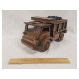 Wooden Toy Coal Truck Wheels Move