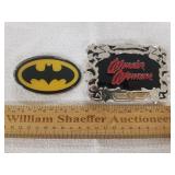 Wonder Woman And Batman Belt Buckles 1 Lot