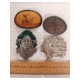 Native American Belt Buckles 1 Lot