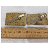 Knife Belt Buckles 1 Lot