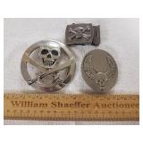 Skull Head Belt Buckles 1 Lot