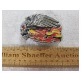 Flaming Skull Belt Buckle