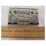 Stereo Boom Box Belt Buckle