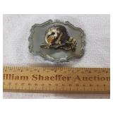 Embossed Raccoon Belt Buckle