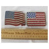 American Flag Belt Buckles