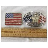 American Flag Belt Buckles 1 Lot