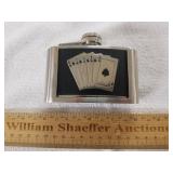 Royal Flush Whiskey Flask Belt Buckle