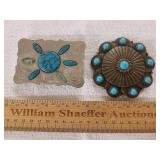 Turquoise Belt Buckles 1 Lot