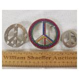 Peace Sign Belt Buckles 1 Lot